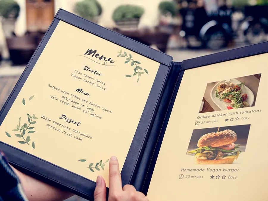 ¿Cómo debe ser la carta de un asador de pollo?